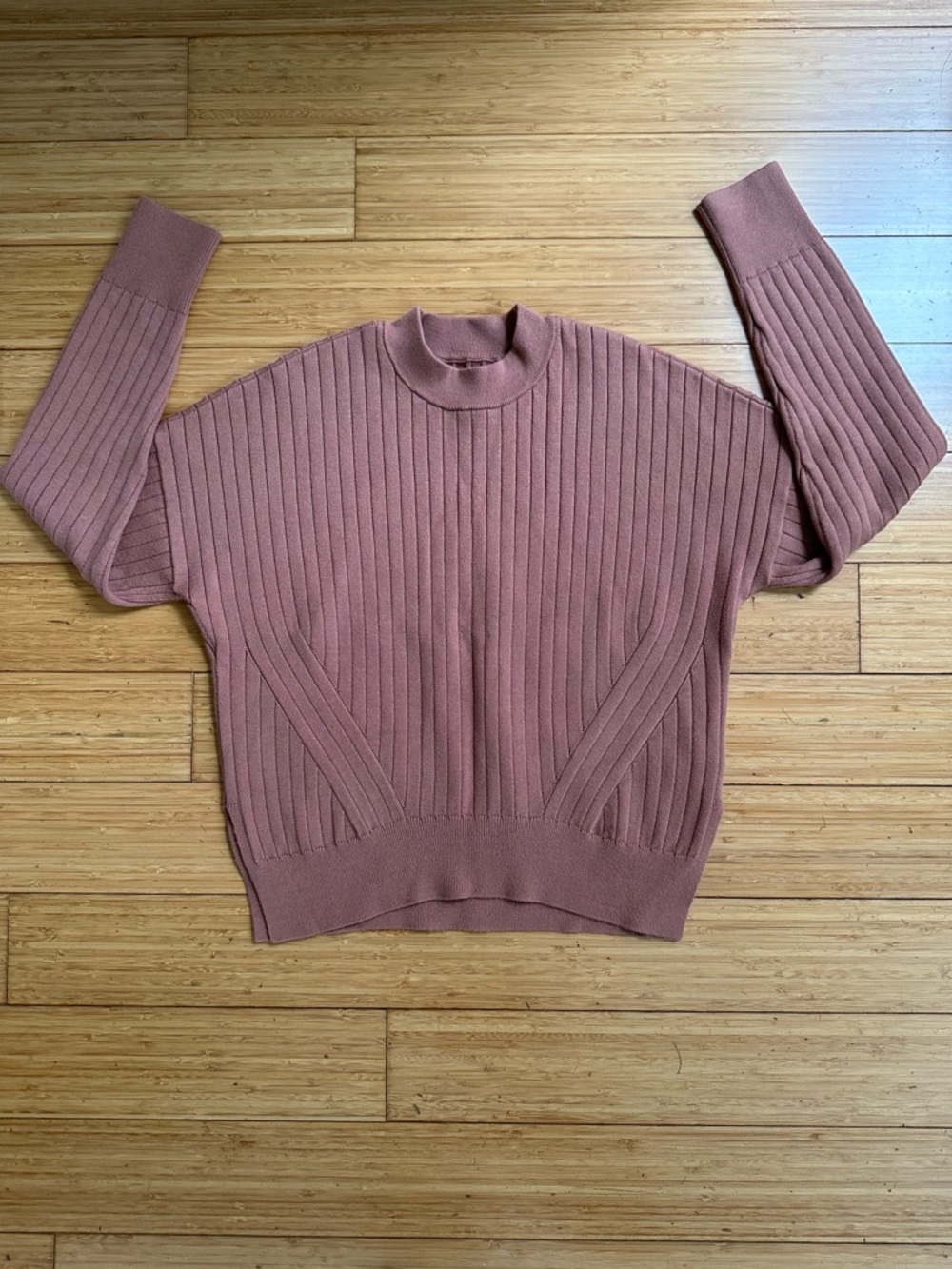 Abercrombie & Fitch Ribbed Knit 2 Piece Lounge Set XS Mauve Brown - Picture 12 of 16